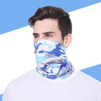 Summer Men Women Camouflage Bandana Half Face Mask Neck Gaiter Cover Face Scarf  Cycling Hunting Fishing Balaclava Scarf Unisex Men Women Bandanas Polyester Breathable Windproof Anti UV Neck Cover Camping Hiking Climbing Face Mask Stevvex
