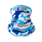 Summer Men Women Camouflage Bandana Half Face Mask Neck Gaiter Cover Face Scarf  Cycling Hunting Fishing Balaclava Scarf Unisex Men Women Bandanas Polyester Breathable Windproof Anti UV Neck Cover Camping Hiking Climbing Face Mask Stevvex