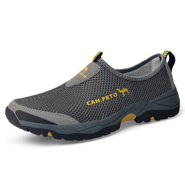 Summer Mesh Beach Men Shoes  Lightweight Breathable Walking Footwear New Slip-On Comfortable Outdoor Walking Footwear Non-Slip Running Climbing Shoes Sneakers Lightweight Breathable Walking Shoes Stevvex
