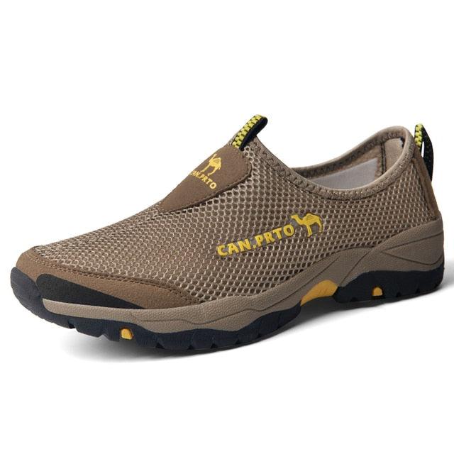 Summer Mesh Beach Men Shoes  Lightweight Breathable Walking Footwear New Slip-On Comfortable Outdoor Walking Footwear Non-Slip Running Climbing Shoes Sneakers Lightweight Breathable Walking Shoes Stevvex