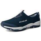 Summer Mesh Beach Men Shoes  Lightweight Breathable Walking Footwear New Slip-On Comfortable Outdoor Walking Footwear Non-Slip Running Climbing Shoes Sneakers Lightweight Breathable Walking Shoes Stevvex