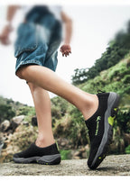 Summer Mesh Beach Men Shoes  Lightweight Breathable Walking Footwear New Slip-On Comfortable Outdoor Walking Footwear Non-Slip Running Climbing Shoes Sneakers Lightweight Breathable Walking Shoes Stevvex