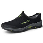 Summer Mesh Beach Men Shoes  Lightweight Breathable Walking Footwear New Slip-On Comfortable Outdoor Walking Footwear Non-Slip Running Climbing Shoes Sneakers Lightweight Breathable Walking Shoes Stevvex