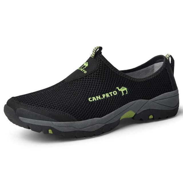 Summer Mesh Beach Men Shoes  Lightweight Breathable Walking Footwear New Slip-On Comfortable Outdoor Walking Footwear Non-Slip Running Climbing Shoes Sneakers Lightweight Breathable Walking Shoes Stevvex
