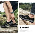Summer Mesh Beach Men Shoes  Lightweight Breathable Walking Footwear New Slip-On Comfortable Outdoor Walking Footwear Non-Slip Running Climbing Shoes Sneakers Lightweight Breathable Walking Shoes Stevvex