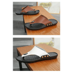 Summer Modern Design Men Flip-Flops For Beach Slippers Classic Brown Sandals Comfortable Casual Beach Outdoor Slippers For Men Stevvex