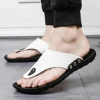 Summer Modern Design Men Flip-Flops For Beach Slippers Classic Brown Sandals Comfortable Casual Beach Outdoor Slippers For Men Stevvex