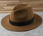 Summer Outdoor Men Large Size Hats Lady Beach Wide Brim Straw Hat Unisex Luxury Straw Hat Classic Mens Dress Hats Party Accessories