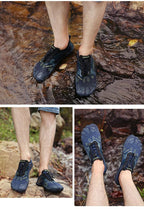 Summer Outdoor Mens Sports Water Shoes Non-Slip Beach Shoes Barefoot Upstream Shoes Quick-Dry Aqua Sock Barefoot For Beach Swim River Pool Lake Hiking Kayaking Surfing