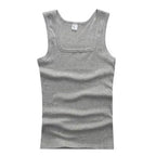 Summer Plus Size Summer Good Men Clothing Tank Tops Elegant Black White Gray Singlets Sleeveless Fitness Men Vest Bodybuilding Vest Summer Men's Vest Gym Casual Vest Sleeveless Vest Clothes