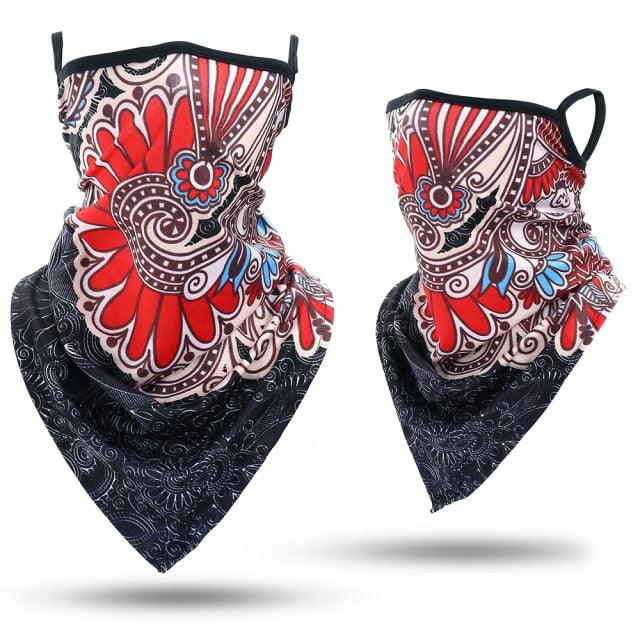 Summer Printed Triangle Bandana Running Bicycle Half Face Masks  Hunting Ski Hiking Fishing Cycling Snowboard Men Headband MTB Fishing Mask Night Reflection Bike Paintball Mask Outdoor Hunting Shamash Scarf Men Women Stevvex