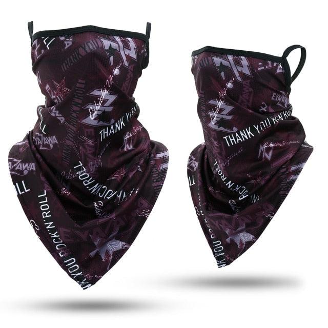 Summer Printed Triangle Bandana Running Bicycle Half Face Masks  Hunting Ski Hiking Fishing Cycling Snowboard Men Headband MTB Fishing Mask Night Reflection Bike Paintball Mask Outdoor Hunting Shamash Scarf Men Women Stevvex