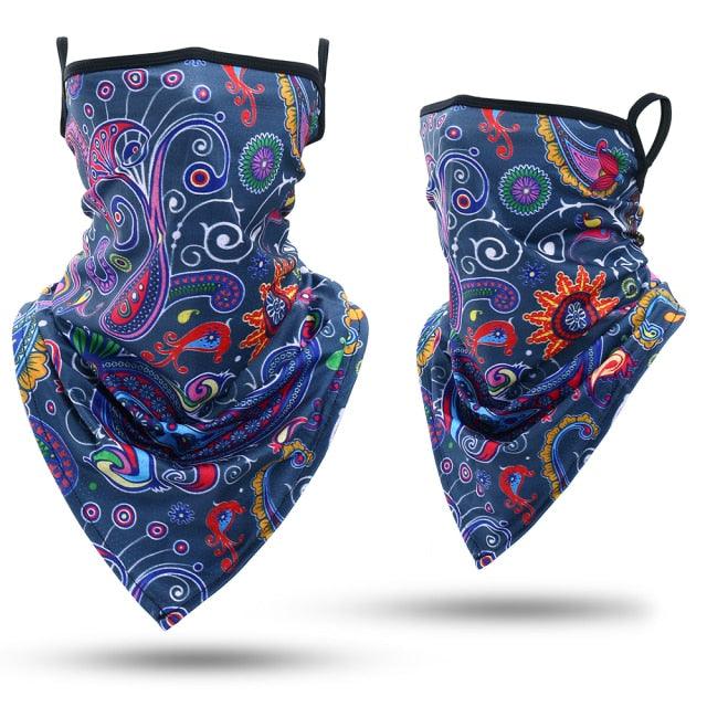 Summer Printed Triangle Bandana Running Bicycle Half Face Masks  Hunting Ski Hiking Fishing Cycling Snowboard Men Headband MTB Fishing Mask Night Reflection Bike Paintball Mask Outdoor Hunting Shamash Scarf Men Women Stevvex