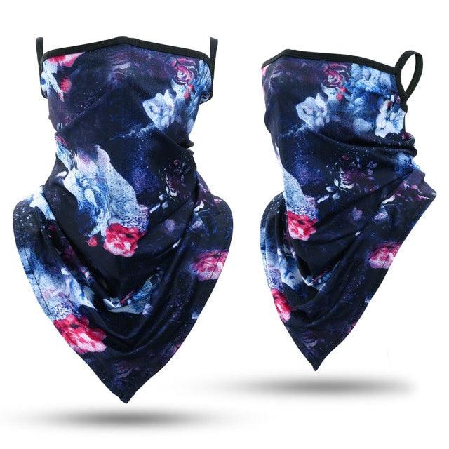 Summer Printed Triangle Bandana Running Bicycle Half Face Masks  Hunting Ski Hiking Fishing Cycling Snowboard Men Headband MTB Fishing Mask Night Reflection Bike Paintball Mask Outdoor Hunting Shamash Scarf Men Women Stevvex