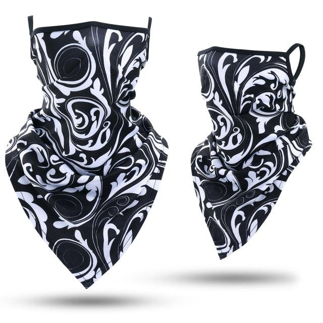 Summer Printed Triangle Bandana Running Bicycle Half Face Masks  Hunting Ski Hiking Fishing Cycling Snowboard Men Headband MTB Fishing Mask Night Reflection Bike Paintball Mask Outdoor Hunting Shamash Scarf Men Women Stevvex