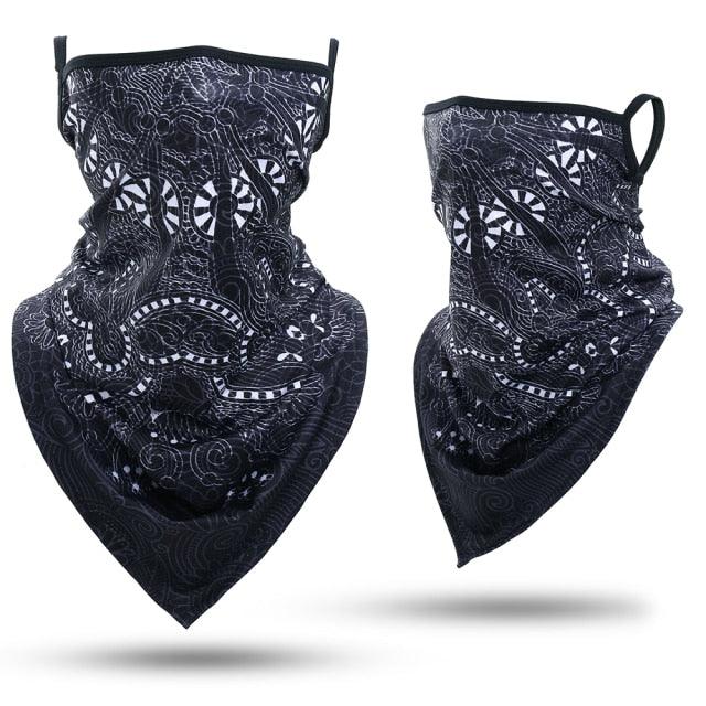 Summer Printed Triangle Bandana Running Bicycle Half Face Masks  Hunting Ski Hiking Fishing Cycling Snowboard Men Headband MTB Fishing Mask Night Reflection Bike Paintball Mask Outdoor Hunting Shamash Scarf Men Women Stevvex