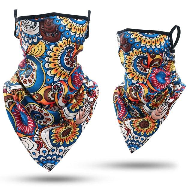 Summer Printed Triangle Bandana Running Bicycle Half Face Masks  Hunting Ski Hiking Fishing Cycling Snowboard Men Headband MTB Fishing Mask Night Reflection Bike Paintball Mask Outdoor Hunting Shamash Scarf Men Women Stevvex