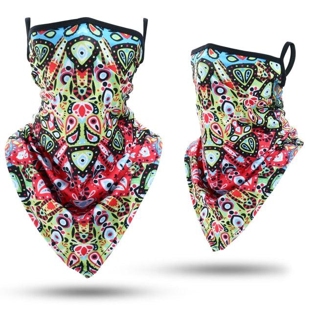 Summer Printed Triangle Bandana Running Bicycle Half Face Masks  Hunting Ski Hiking Fishing Cycling Snowboard Men Headband MTB Fishing Mask Night Reflection Bike Paintball Mask Outdoor Hunting Shamash Scarf Men Women Stevvex