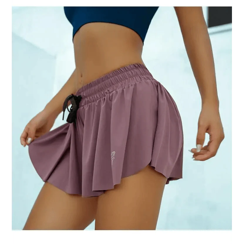Summer Running Shorts Women 2 In 1 Marathon Quick Dry Shorts Gym Loose Sport Breathable Yoga Shorts Stevvex