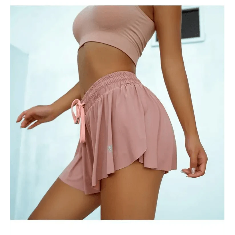 Summer Running Shorts Women 2 In 1 Marathon Quick Dry Shorts Gym Loose Sport Breathable Yoga Shorts Stevvex