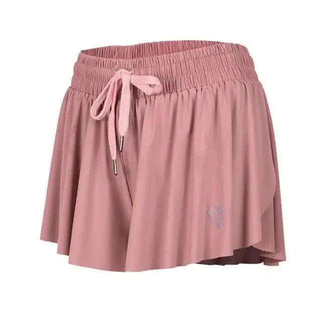 Summer Running Shorts Women 2 In 1 Marathon Quick Dry Shorts Gym Loose Sport Breathable Yoga Shorts Stevvex