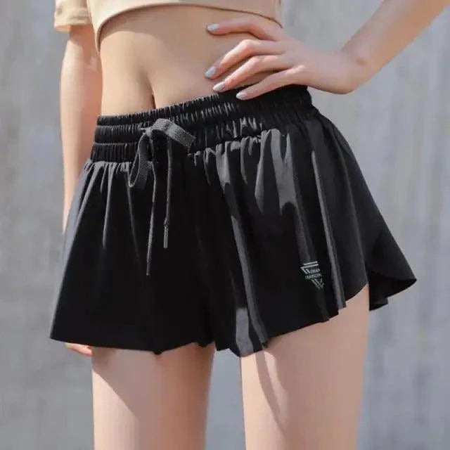 Summer Running Shorts Women 2 In 1 Marathon Quick Dry Shorts Gym Loose Sport Breathable Yoga Shorts Stevvex