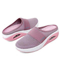 Summer Sandals Fashion Platform Slippers Outdoor Casual Flip Flops Comfy Slippers Women Flats Mesh Shoes Casual Air Cushion Platform Mesh Mules Sneaker Sandals For Female Lightweight Beach Shoes Outdoor Slippers Stevvex