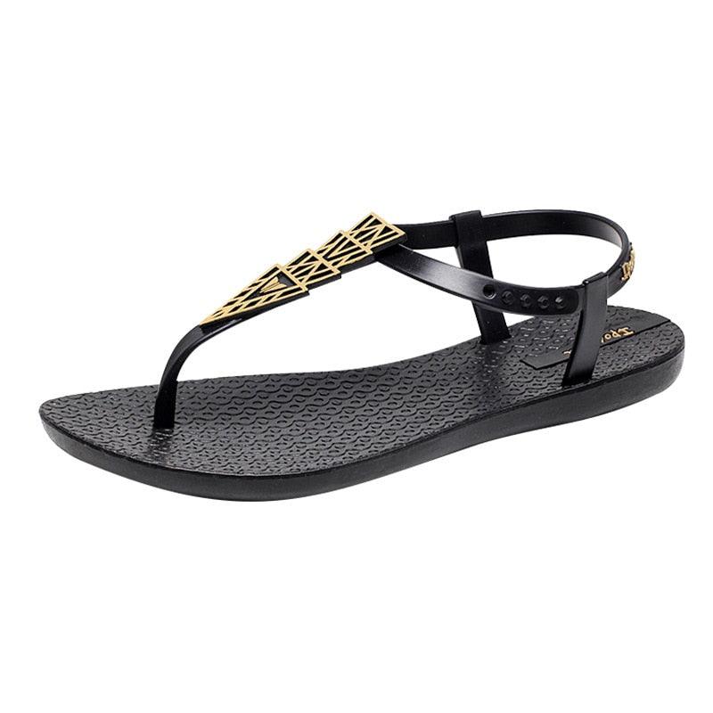 Summer Sandals Women New Flat Slides Flip Flops Seaside Vacation Shoes Woman Beach Flat Style Casual Sandals Slippers Beach Shoes Dress Summer Beach Shoes Thong Slippers Stevvex