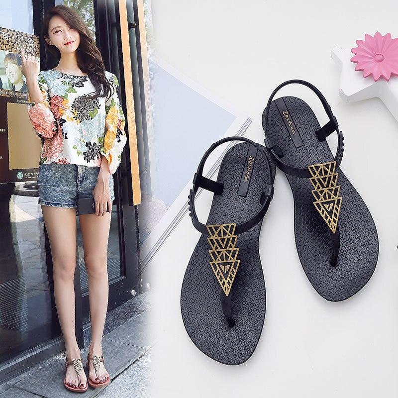 Summer Sandals Women New Flat Slides Flip Flops Seaside Vacation Shoes Woman Beach Flat Style Casual Sandals Slippers Beach Shoes Dress Summer Beach Shoes Thong Slippers Stevvex