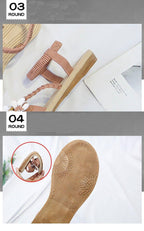 Summer Shoes Woman Sandals Elastic Ankle Strap Flat Sandals Flowers Beach Ankle Strap Sandals Slip On Flat Sandal Elastic Comfort Summer Shoes Comfortable Quick-Drying Casual Sandal Stevvex