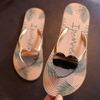 Summer Slippers Shoes Woman Pink Open Toe Flip Flops Clear Women Outdoor Flat Beach Slides Comfort Thong Style Flip Flops Sandals With Arch Support Heel Cup Stevvex