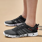 Summer Sport Mens Casual Workout Shoes Air Mesh Sneakers Fashion Foam Footwear Black Beach Water Fisherman Breathable Men Jogging Tennis Sport Sneakers Stevvex