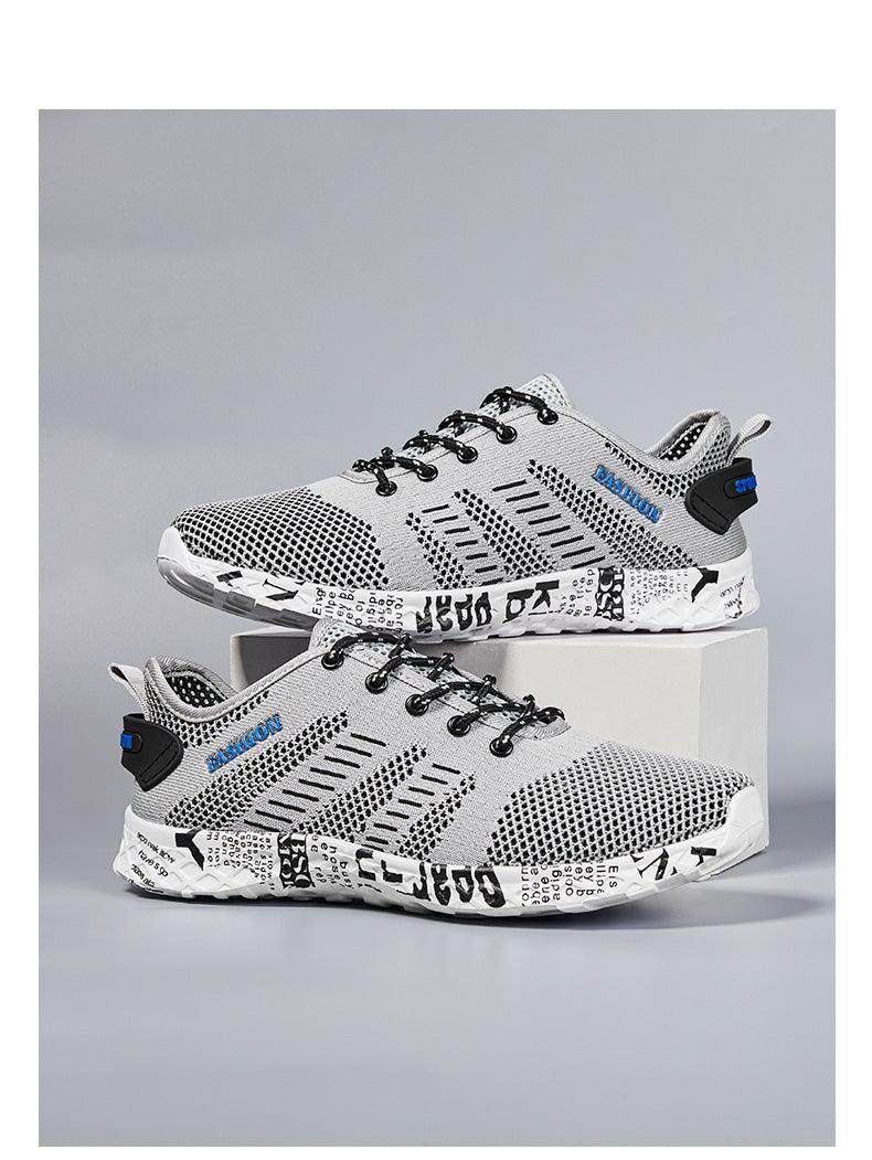 Summer Sport Mens Casual Workout Shoes Air Mesh Sneakers Fashion Foam Footwear Black Beach Water Fisherman Breathable Men Jogging Tennis Sport Sneakers Stevvex
