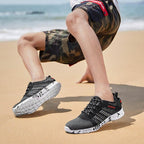 Summer Sport Mens Casual Workout Shoes Air Mesh Sneakers Fashion Foam Footwear Black Beach Water Fisherman Breathable Men Jogging Tennis Sport Sneakers Stevvex