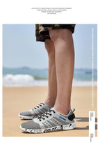 Summer Sport Mens Casual Workout Shoes Air Mesh Sneakers Fashion Foam Footwear Black Beach Water Fisherman Breathable Men Jogging Tennis Sport Sneakers Stevvex