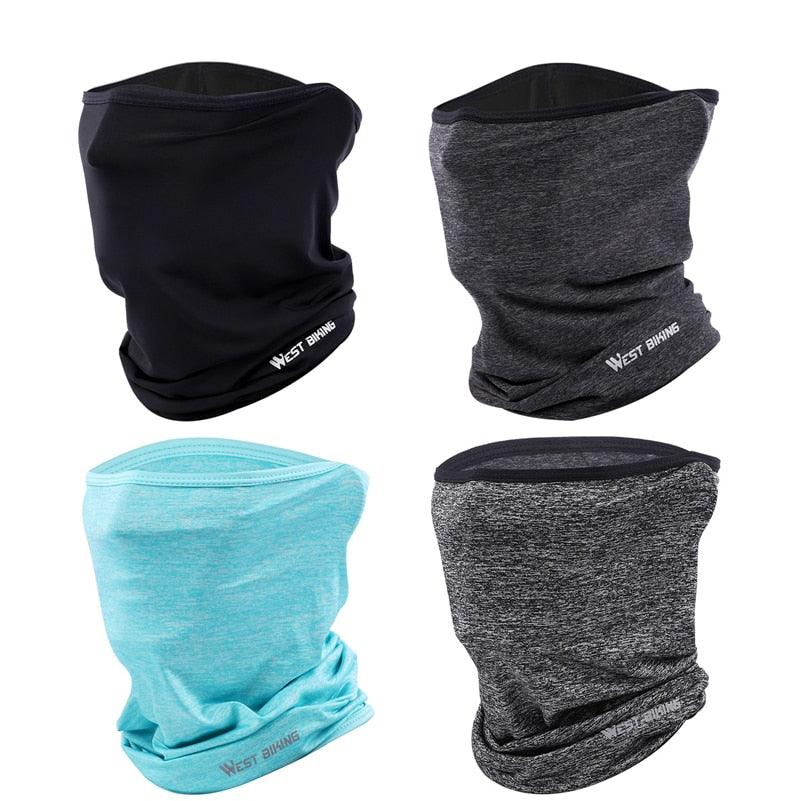 Summer Sports Scarf Ice Silk Bike Headwear Anti-UV Breathable Running Bandana Protection Cycling Equipment Washable Cloth Bandanas Women Men Neck Gaiter Cover Turban Multipurpose Balaclava Elastic UV Face Shields for Women Stevvex