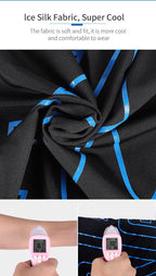 Summer Sports Scarf Ice Silk Bike Headwear Anti-UV Breathable Running Bandana Protection Cycling Equipment Washable Cloth Bandanas Women Men Neck Gaiter Cover Turban Multipurpose Balaclava Elastic UV Face Shields for Women Stevvex