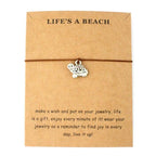Summer Style Adjustable Jewelry Make a Wish Silver Sea Turtles Charm Women Men Bracelets Beach Sea Turtles Rope String Bracelets Anklets Family Handmade Adjustable Turtle String Bracelet For Women Kids