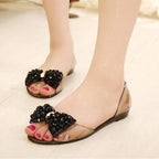Summer Style Women Sandals Fashion Shoes Woman Casual Lightweight Toe Sandal Crystal Flat Shoes Round Toe Dress Open Toe Sandals Flip Flops Slip On Fashion Dress Shoes Stevvex