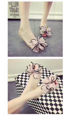 Summer Style Women Sandals Fashion Shoes Woman Casual Lightweight Toe Sandal Crystal Flat Shoes Round Toe Dress Open Toe Sandals Flip Flops Slip On Fashion Dress Shoes Stevvex