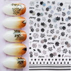 Summer Tropical Beach Coconut Tree Slippers 3D Nail Sticker Leaves Shell Transfer Decals Slider Decoration Manicures  Tip Water Transfer Nail Decals Sticker For Pretty Girl Self-Adhesive Nail Decals Designer Nail Stickers for Acrylic Stevvex