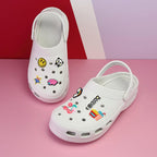 Summer Women Clogs Platform Garden Sandals Fruit Slippers Beach Shoes Increase Outdoor Unisex Garden Clogs Shoes Comfortable Slip-on Summer Beach Sandals
