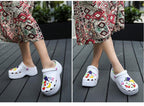 Summer Women Clogs Platform Garden Sandals Fruit Slippers Slip On Beach Shoes Fashion Slides Platform Clogs Beach Sandals Slippers For Women