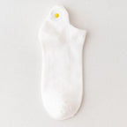 Summer Women's Socks Cute Flower Socks Simple Solid Color Socks Women's Long Socks Funny Breathable Socks For Men And Women