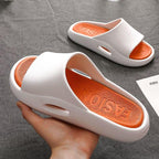 Summer Women Slippers Runway Shoes Outdoor Slides Men Flip Flops Thick Sole Non-slip Beach Pool Outdoor Slippers Anti-Slip Shower Spa Bath Pool Gym Slides Flip Flop Open Toe Comfortable Soft Sandals Casual Shoes Stevvex