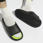 Summer Women Slippers Runway Shoes Outdoor Slides Men Flip Flops Thick Sole Non-slip Beach Pool Outdoor Slippers Anti-Slip Shower Spa Bath Pool Gym Slides Flip Flop Open Toe Comfortable Soft Sandals Casual Shoes Stevvex