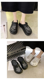 Summer Womens Platform Garden Shoes Clogs Outdoor Beach Slippers Clogs Slippers For Women’s Fashion Comfortable Slip On Slides Shoes For Everyday