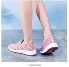 Summer Womens Shoes Breathable Mesh Sneakers Slip On Flats Espadrilles Fashion Trainers Women Comfortable Pink Couple Shoes Outdoor Walking Footwear Shoes Stevvex