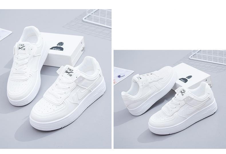 Summer Womens Stylish Sneakers White Tennis Women  Slip On Female Row Shoes Platform Flats Casual Lace Up Woman Comfort Walking Shoes White Women Breathable Sneakers Stevvex