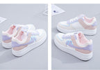 Summer Womens Stylish Sneakers White Tennis Women  Slip On Female Row Shoes Platform Flats Casual Lace Up Woman Comfort Walking Shoes White Women Breathable Sneakers Stevvex